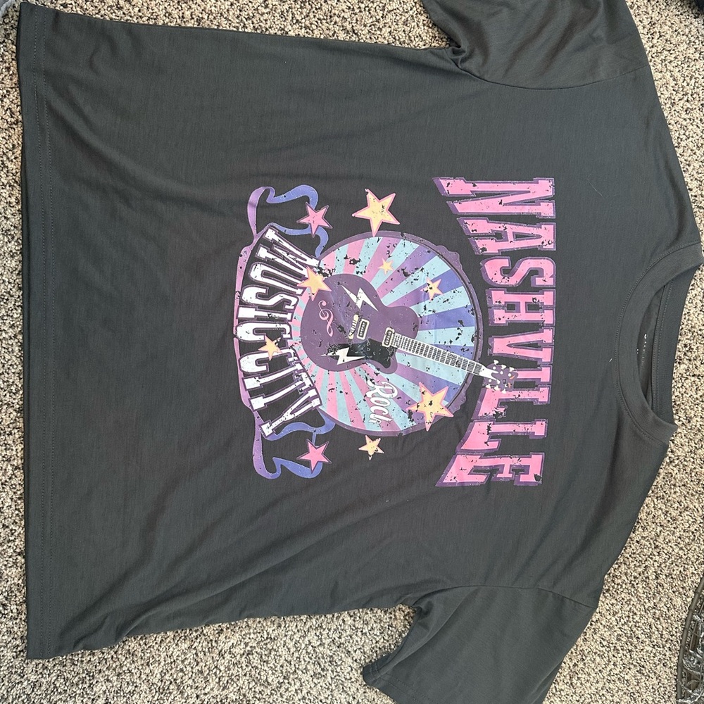 Nashville Music City Kids T-Shirt - Black